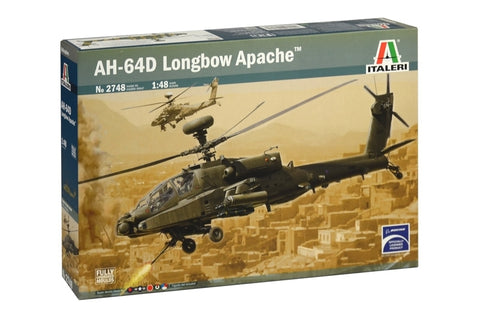 ITALERI 1/48 AH-64D APACHE LONGBOW PLASTIC MODEL KIT 02748