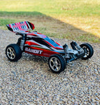 Traxxas Bandit 1/10 Off Road Buggy w/ TQ2.4Ghz radio ID Battery & 4A DC Charger.