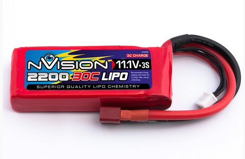NVO1810 | nVision 11.1v 2200mAh 30C LiPo Battery