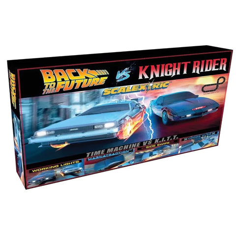 Scalextric Back to the future VS Knight rider